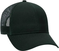 OTTO 30-287 Cotton Twill Pro Style Mesh Back Cap with Fabric Adjustable Hook - Dark Green - Forest / One Size Fits Most