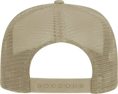OTTO 30-287 Cotton Twill Pro Style Mesh Back Cap with Fabric Adjustable Hook - Khaki - Khaki / One Size Fits Most