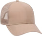 OTTO 30-287 Cotton Twill Pro Style Mesh Back Cap with Fabric Adjustable Hook - Khaki - Khaki / One Size Fits Most