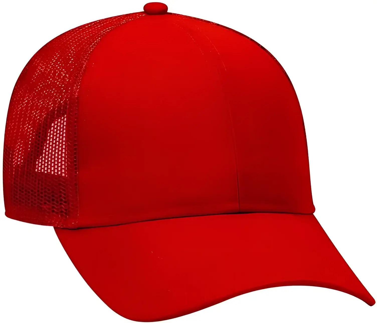 OTTO 30 287 Cotton Twill Pro Style Mesh Back Cap with Fabric Adjustable Hook Red Red / One Size Fits Most