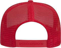 OTTO 30 287 Cotton Twill Pro Style Mesh Back Cap with Fabric Adjustable Hook Red Red / One Size Fits Most