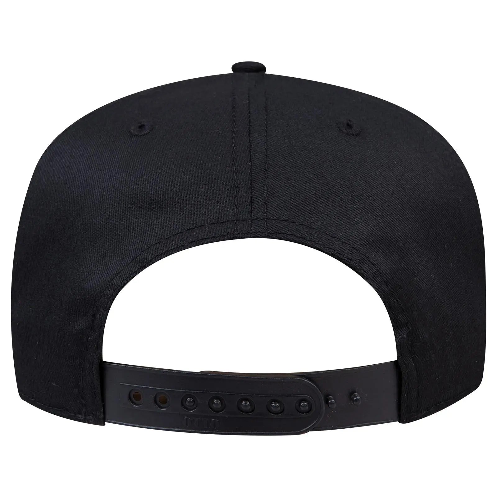OTTO 31-069 5 Panel Mid Profile Baseball Cap - Black