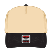 OTTO 31-069 5 Panel Mid Profile Baseball Cap - Blk/Natl - Blk/Natl / 6 1/2’’ - 7 5/8’’