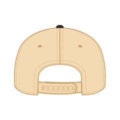 OTTO 31-069 5 Panel Mid Profile Baseball Cap - Blk/Natl - Blk/Natl / 6 1/2’’ - 7 5/8’’