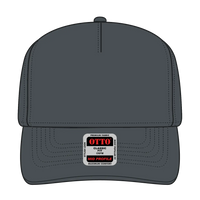 OTTO 31-069 5 Panel Mid Profile Baseball Cap - Char. Gray - Char. Gray / 6 1/2’’ - 7 5/8’’