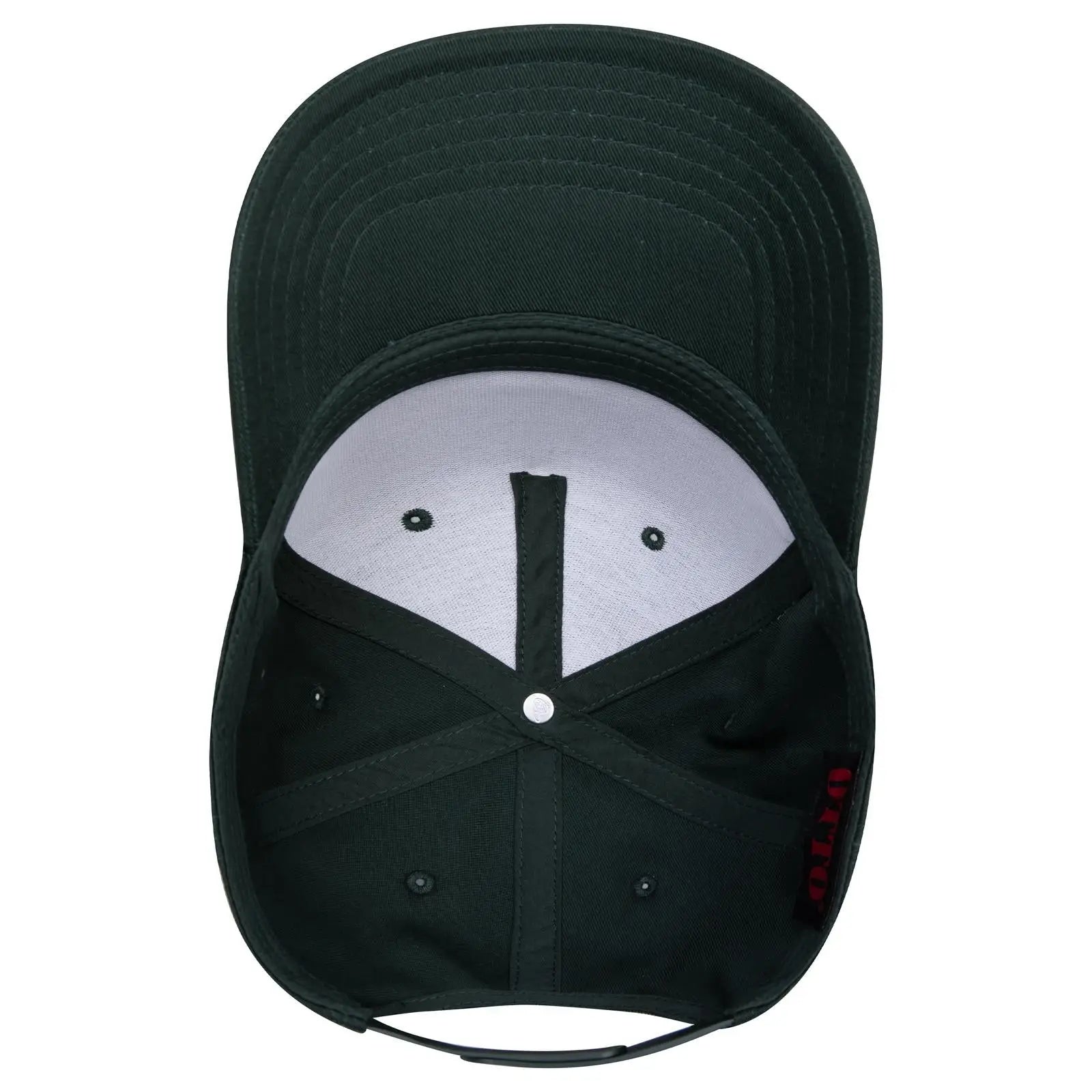 OTTO 31-069 5 Panel Mid Profile Baseball Cap - Dk. Green