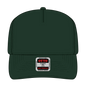 OTTO 31-069 5 Panel Mid Profile Baseball Cap - Dk. Green - Dk. Green / 6 1/2’’ - 7 5/8’’