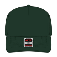 OTTO 31-069 5 Panel Mid Profile Baseball Cap - Dk. Green - Dk. Green / 6 1/2’’ - 7 5/8’’