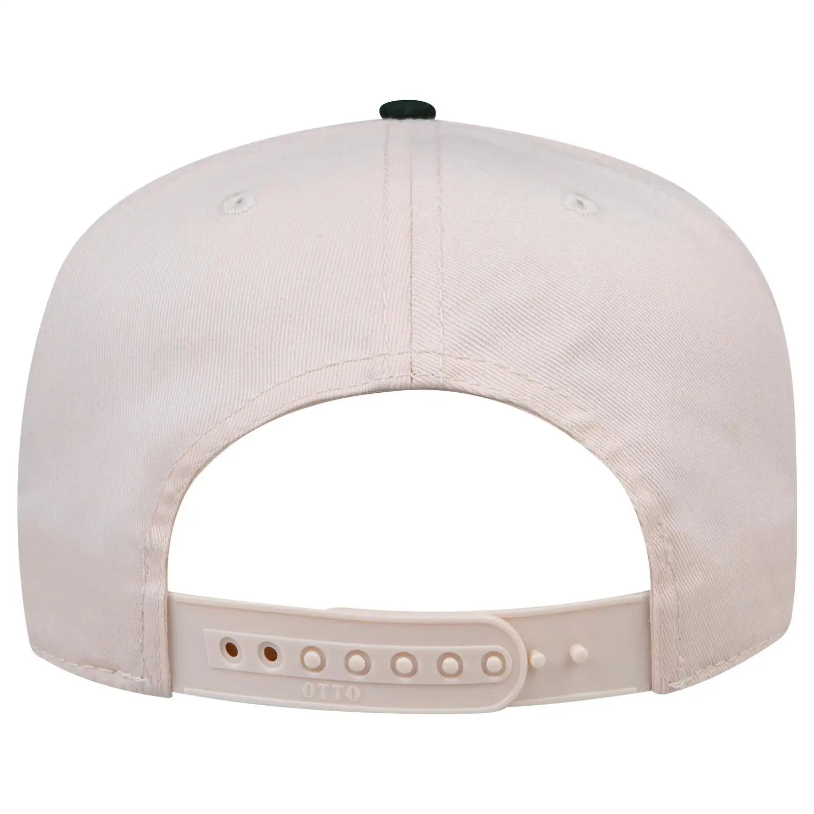 OTTO 31-069 5 Panel Mid Profile Baseball Cap - Dk.Grn/Natrl - Dk.Grn/Natrl / 6 1/2’’ - 7 5/8’’