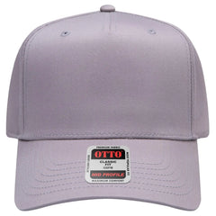 OTTO 31-069 5 Panel Mid Profile Baseball Cap - Gray - Gray / 6 1/2’’ - 7 5/8’’