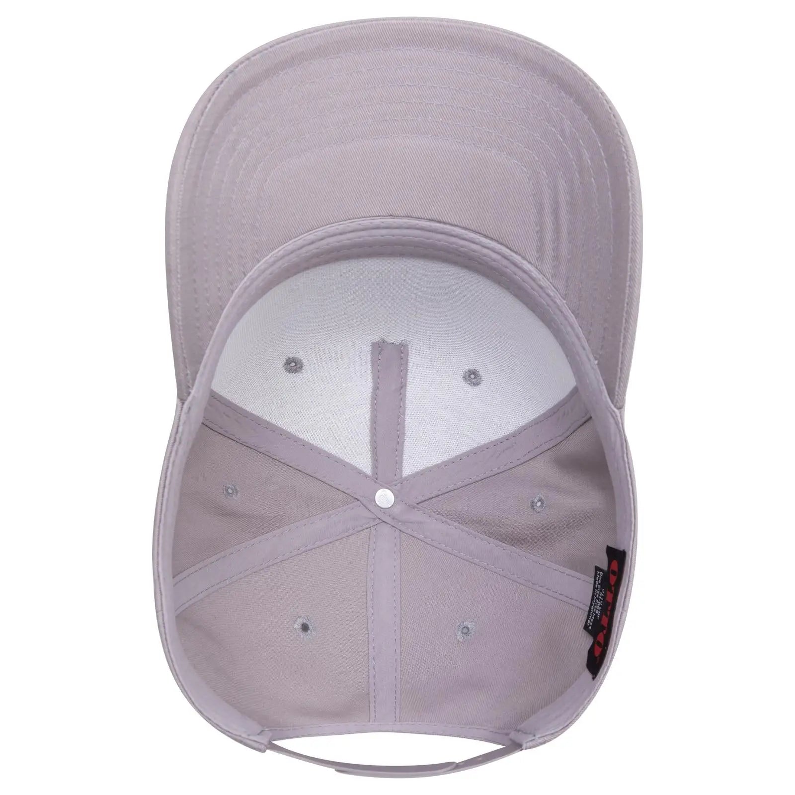 OTTO 31-069 5 Panel Mid Profile Baseball Cap - Gray - Gray / 6 1/2’’ - 7 5/8’’
