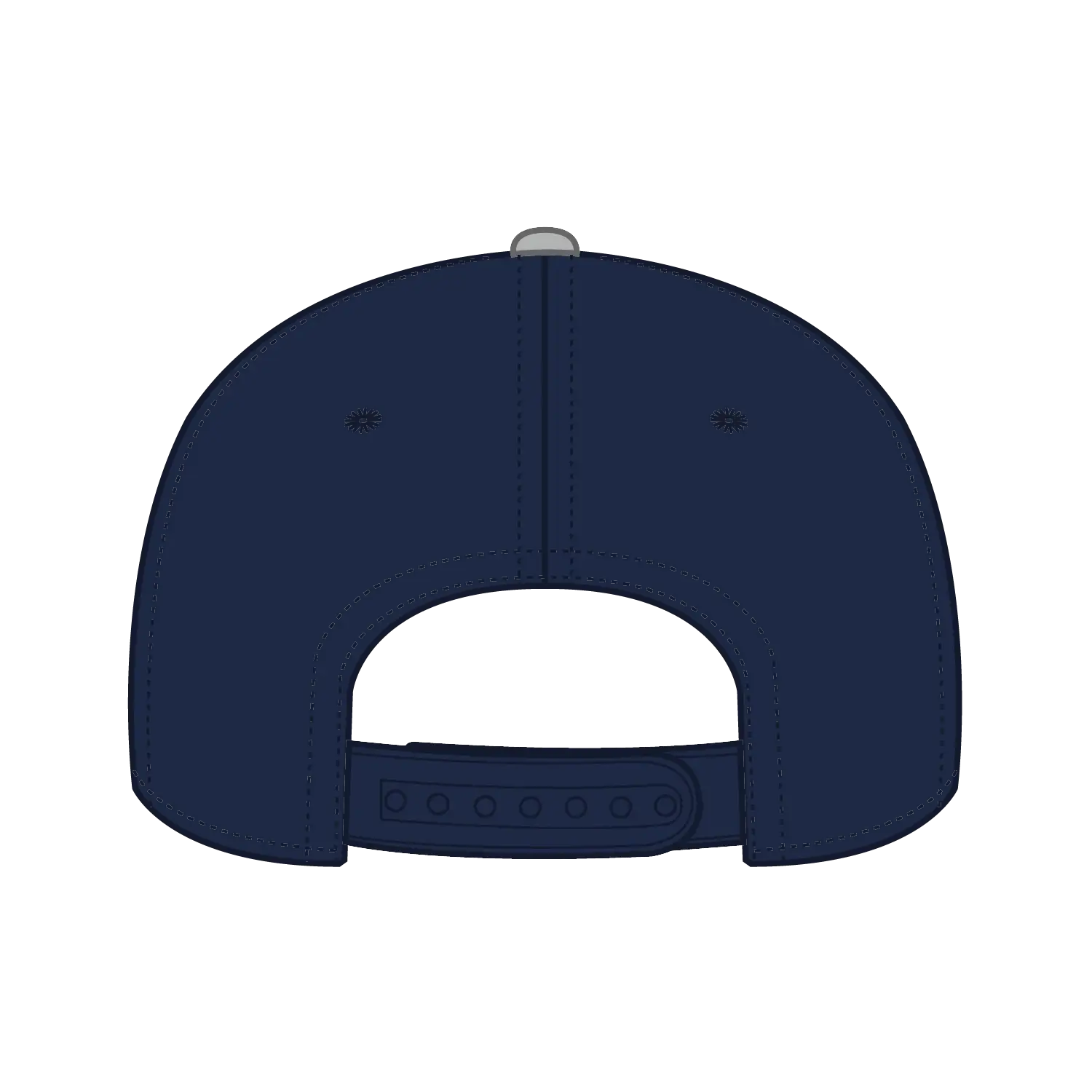 OTTO 31-069 5 Panel Mid Profile Baseball Cap - Gry/Nvy - Gry/Nvy / 6 1/2’’ - 7 5/8’’