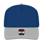 OTTO 31-069 5 Panel Mid Profile Baseball Cap - Gry/Ryl - Gry/Ryl / 6 1/2’’ - 7 5/8’’