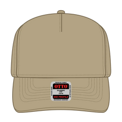 OTTO 31-069 5 Panel Mid Profile Baseball Cap - Khaki - Khaki / 6 1/2’’ - 7 5/8’’