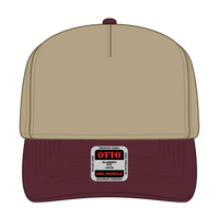 OTTO 31-069 5 Panel Mid Profile Baseball Cap - Marn/Kha - Marn/Kha / 6 1/2’’ - 7 5/8’’