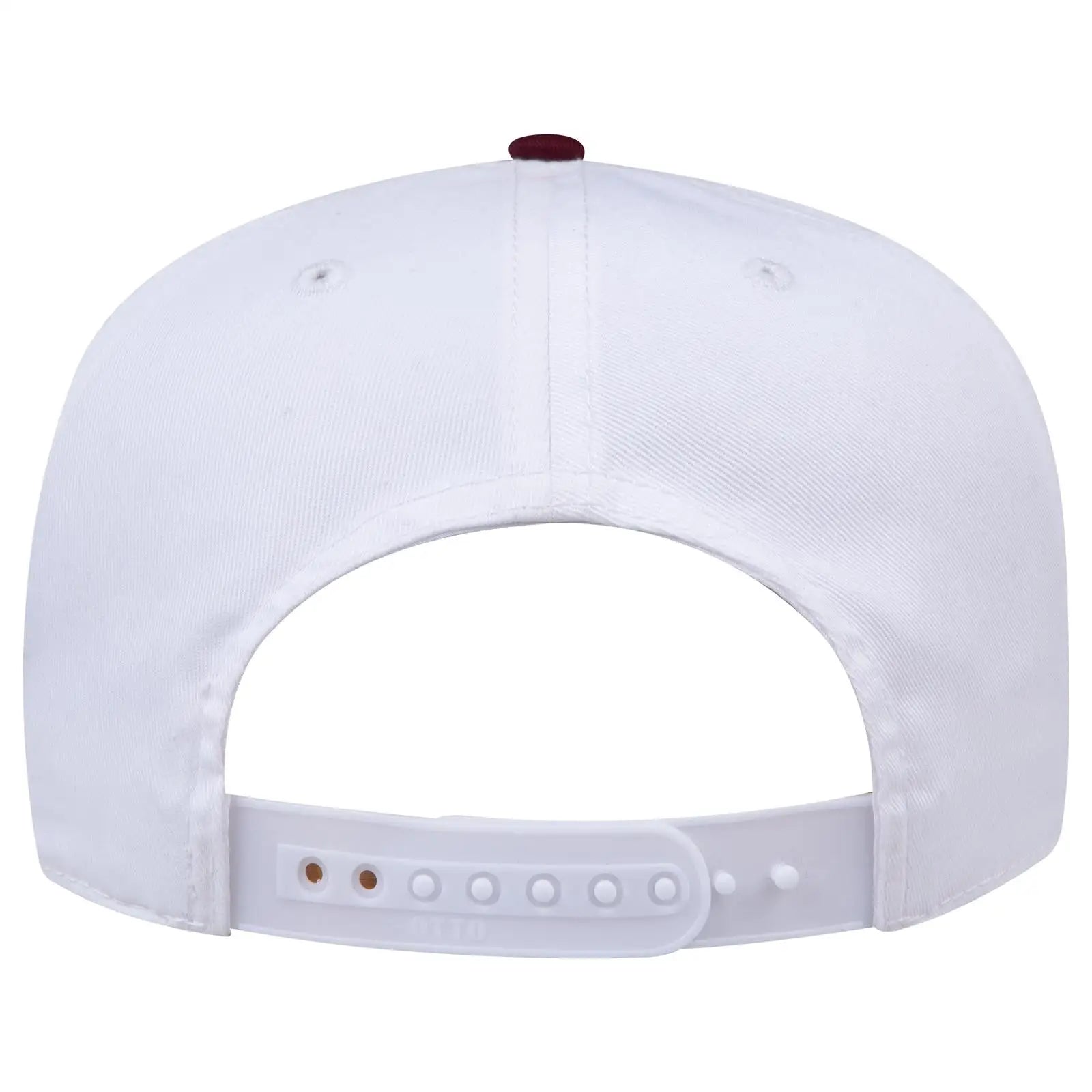 OTTO 31-069 5 Panel Mid Profile Baseball Cap - Marn/Wht - Marn/Wht / 6 1/2’’ - 7 5/8’’