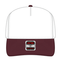 OTTO 31-069 5 Panel Mid Profile Baseball Cap - Marn/Wht - Marn/Wht / 6 1/2’’ - 7 5/8’’