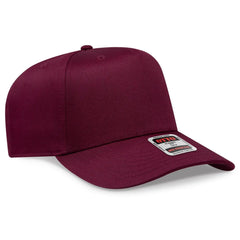OTTO 31-069 5 Panel Mid Profile Baseball Cap - Maroon - Maroon / 6 1/2’’ - 7 5/8’’