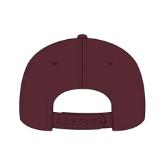 OTTO 31-069 5 Panel Mid Profile Baseball Cap - Maroon - Maroon / 6 1/2’’ - 7 5/8’’