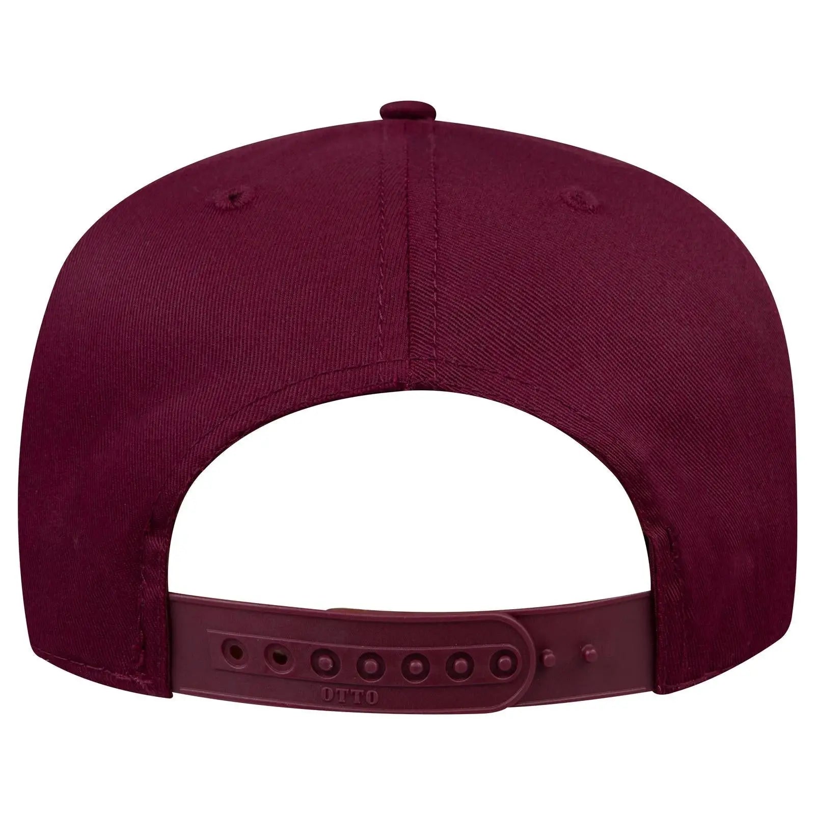 OTTO 31-069 5 Panel Mid Profile Baseball Cap - Maroon - Maroon / 6 1/2’’ - 7 5/8’’