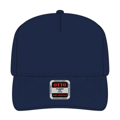 OTTO 31-069 5 Panel Mid Profile Baseball Cap - Navy - Navy / 6 1/2’’ - 7 5/8’’