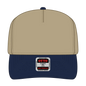 OTTO 31-069 5 Panel Mid Profile Baseball Cap - Nvy/Kha - Nvy/Kha / 6 1/2’’ - 7 5/8’’