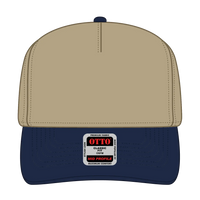 OTTO 31-069 5 Panel Mid Profile Baseball Cap - Nvy/Kha - Nvy/Kha / 6 1/2’’ - 7 5/8’’