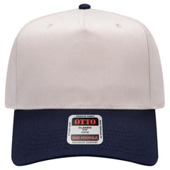 OTTO 31-069 5 Panel Mid Profile Baseball Cap - Nvy/Natrl - Nvy/Natrl / 6 1/2’’ - 7 5/8’’