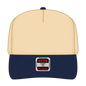 OTTO 31-069 5 Panel Mid Profile Baseball Cap - Nvy/Natrl - Nvy/Natrl / 6 1/2’’ - 7 5/8’’