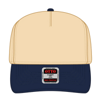OTTO 31-069 5 Panel Mid Profile Baseball Cap - Nvy/Natrl - Nvy/Natrl / 6 1/2’’ - 7 5/8’’