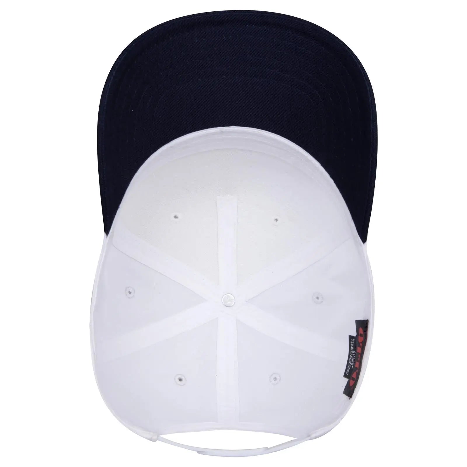 OTTO 31-069 5 Panel Mid Profile Baseball Cap - Nvy/Wht - Nvy/Wht / 6 1/2’’ - 7 5/8’’