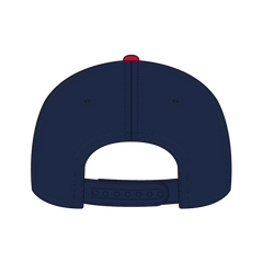 OTTO 31-069 5 Panel Mid Profile Baseball Cap - Red/Nvy - Red/Nvy / 6 1/2’’ - 7 5/8’’