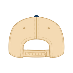 OTTO 31-069 5 Panel Mid Profile Baseball Cap - Ryl/Natl - Ryl/Natl / 6 1/2’’ - 7 5/8’’