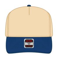 OTTO 31-069 5 Panel Mid Profile Baseball Cap - Ryl/Natl - Ryl/Natl / 6 1/2’’ - 7 5/8’’