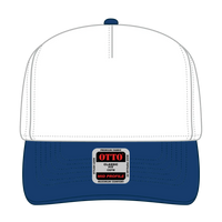 OTTO 31-069 5 Panel Mid Profile Baseball Cap - Ryl/Wht - Ryl/Wht / 6 1/2’’ - 7 5/8’’