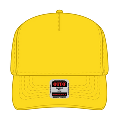 OTTO 31-069 5 Panel Mid Profile Baseball Cap - Yellow - Yellow / 6 1/2’’ - 7 5/8’’