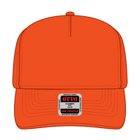 OTTO 31-069 Neon 5 Panel Mid Profile Baseball Cap - N. Orange - N. Orange / 6 1/2’’ - 7 5/8’’