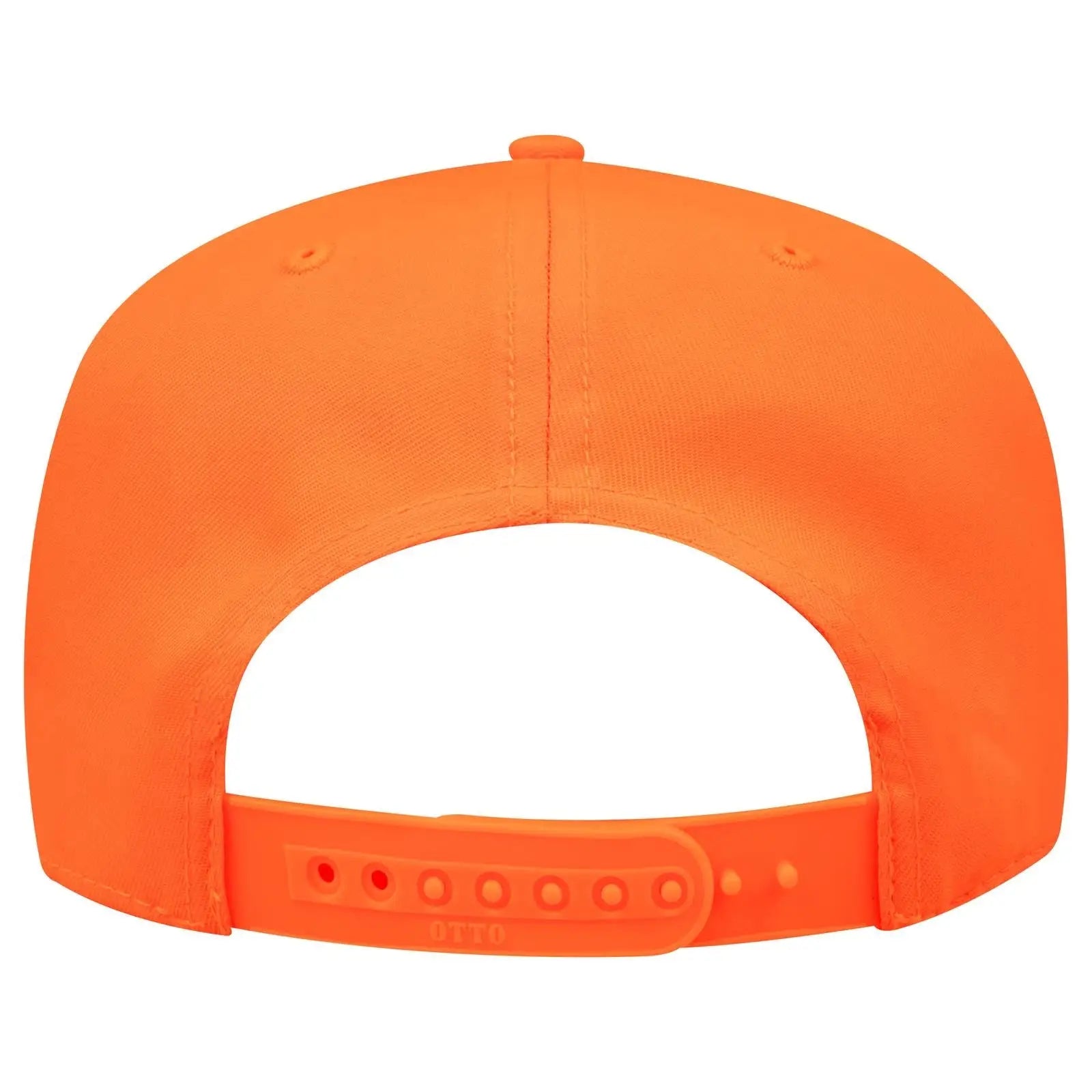 OTTO 31-069 Neon 5 Panel Mid Profile Baseball Cap - N. Orange - N. Orange / 6 1/2’’ - 7 5/8’’
