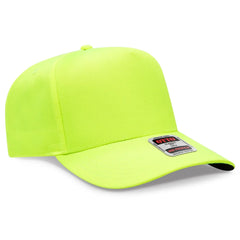 OTTO 31-069 Neon 5 Panel Mid Profile Baseball Cap - N. Yellow - N. Yellow / 6 1/2’’ - 7 5/8’’