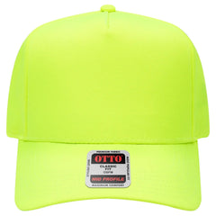 OTTO 31-069 Neon 5 Panel Mid Profile Baseball Cap - N. Yellow - N. Yellow / 6 1/2’’ - 7 5/8’’