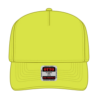 OTTO 31-069 Neon 5 Panel Mid Profile Baseball Cap - N. Yellow - N. Yellow / 6 1/2’’ - 7 5/8’’