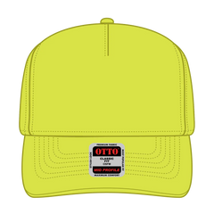 OTTO 31-069 Neon 5 Panel Mid Profile Baseball Cap - N. Yellow - N. Yellow / 6 1/2’’ - 7 5/8’’