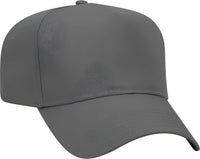 OTTO 31-069 Twill 5 Panel Pro Style Cap - Charcoal Gray - Dark Gray / One Size Fits Most