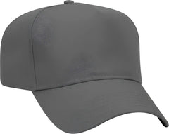 OTTO 31-069 Twill 5 Panel Pro Style Cap - Charcoal Gray - Dark Gray / One Size Fits Most