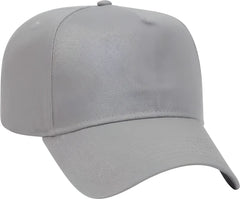 OTTO 31-069 Twill 5 Panel Pro Style Cap - Gray - Gray / One Size Fits Most
