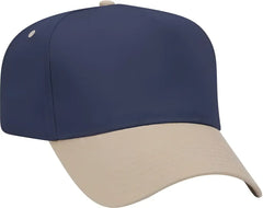 OTTO 31-069 Twill 5 Panel Pro Style Cap - Khaki Navy - Khaki Navy / One Size Fits Most