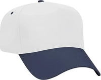 OTTO 31-069 Twill 5 Panel Pro Style Cap - Navy White - Navy White / One Size Fits Most