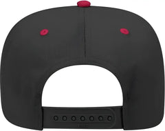 OTTO 31-069 Twill 5 Panel Pro Style Cap - Red Black - Red Black / One Size Fits Most