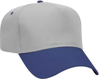 OTTO 31-069 Twill 5 Panel Pro Style Cap - Royal Gray - Royal Gray / One Size Fits Most