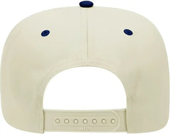 OTTO 31-069 Twill 5 Panel Pro Style Cap - Royal Natural - Royal Ivory / One Size Fits Most